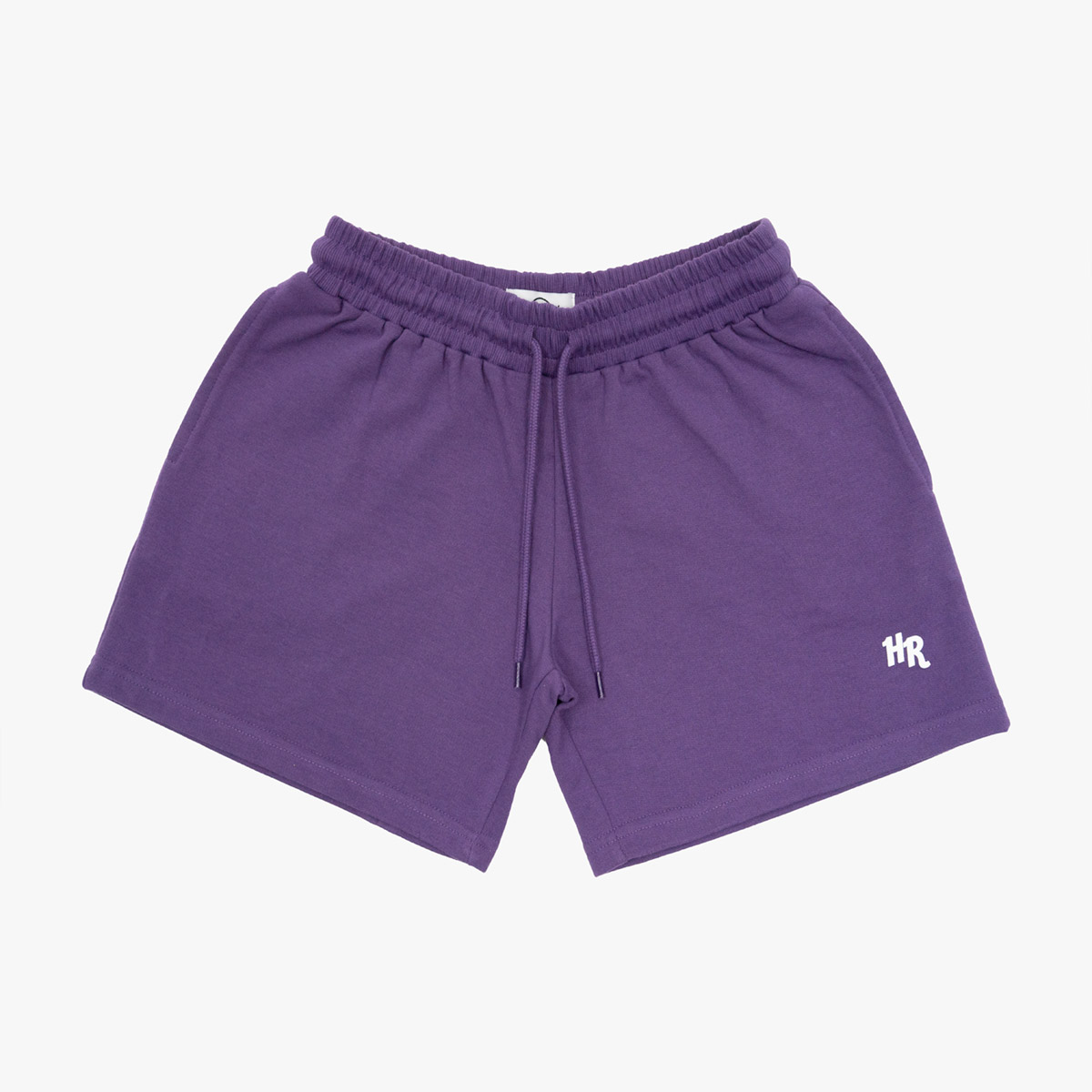 Ladies Fit Pop of Color French Terry Shorts in Grape Compote image number 1