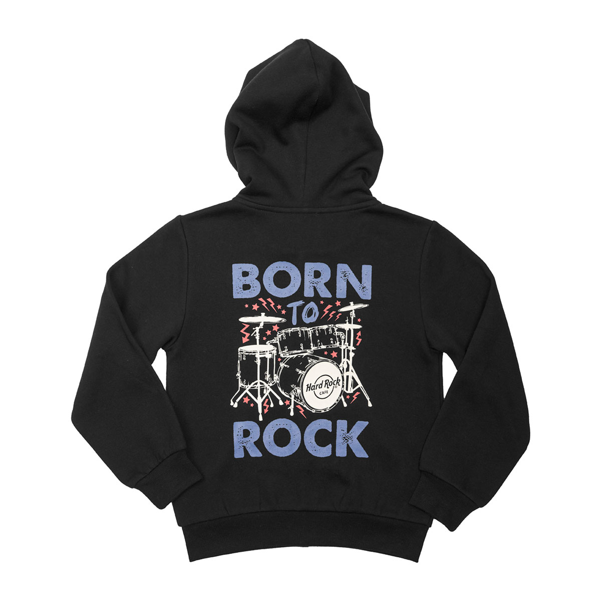 Rock Kids Born To Rock Zip Up Hoodie in Black image number 7