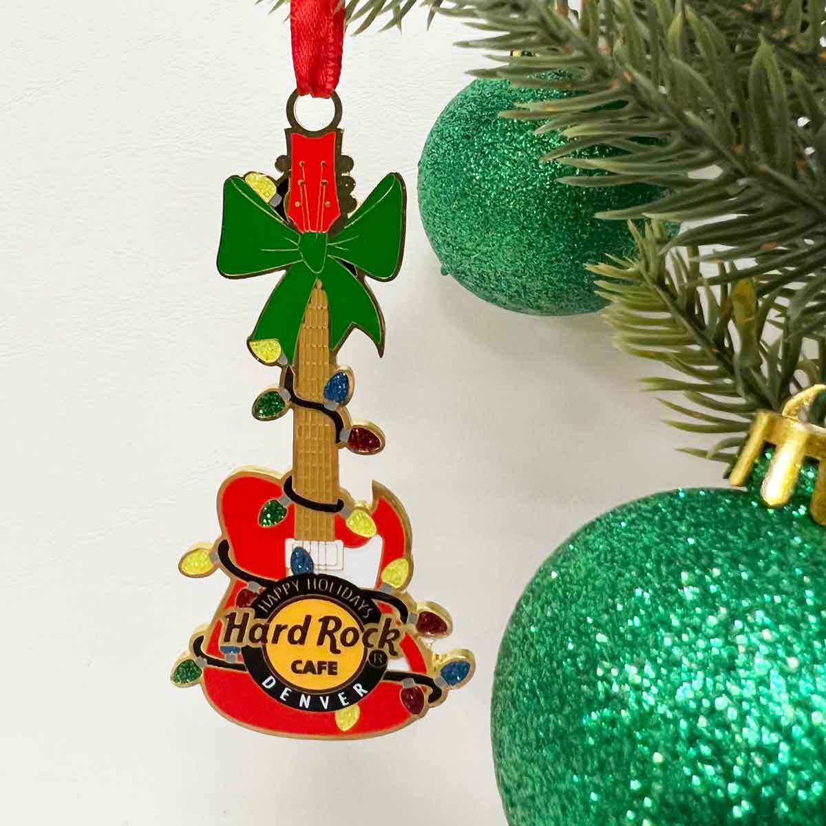Hard Rock Red Guitar Collectible Ornament image number 1