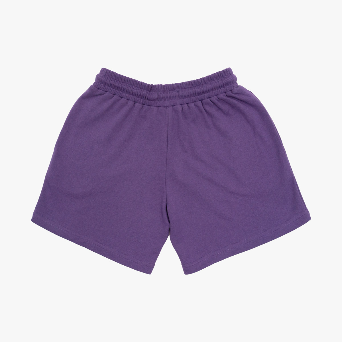 Ladies Fit Pop of Color French Terry Shorts in Grape Compote image number 4