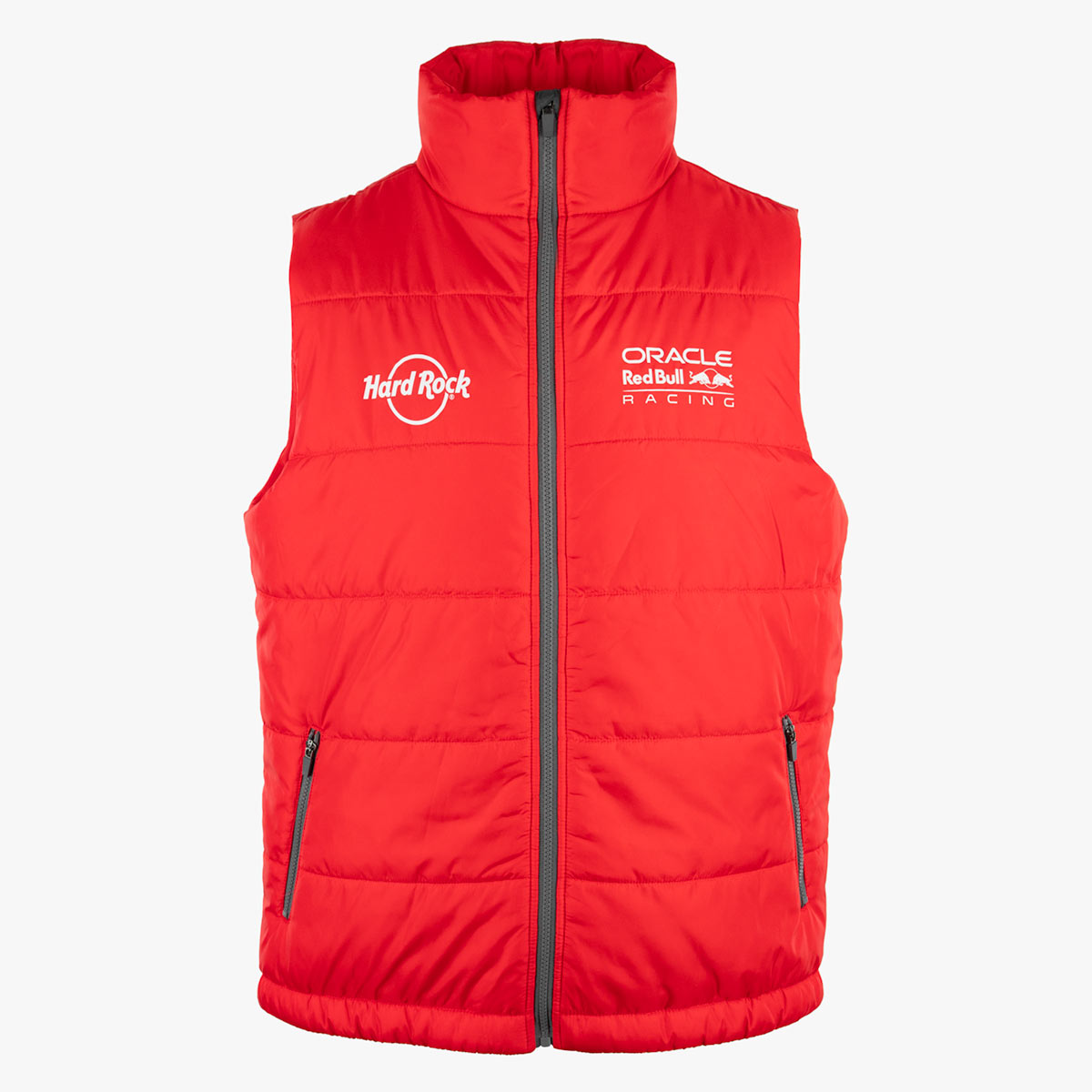 Oracle Red Bull Racing Puffer Vest in Red image number 1